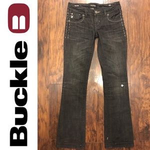 Buckle MEK DNM Black Dalian Boot Cut Jeans 25/32